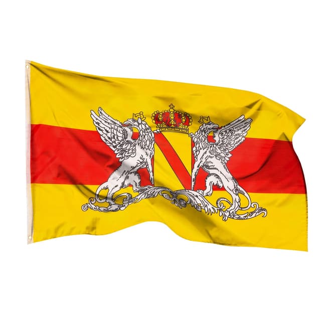 PHENO FLAGS Baden Flagge 90x150cm - wetterbeständige Fahne mit Messingösen, 100% Polyester, robuste Doppelnaht & in lebendigen Farben - ideal für Flaggen-Liebhaber