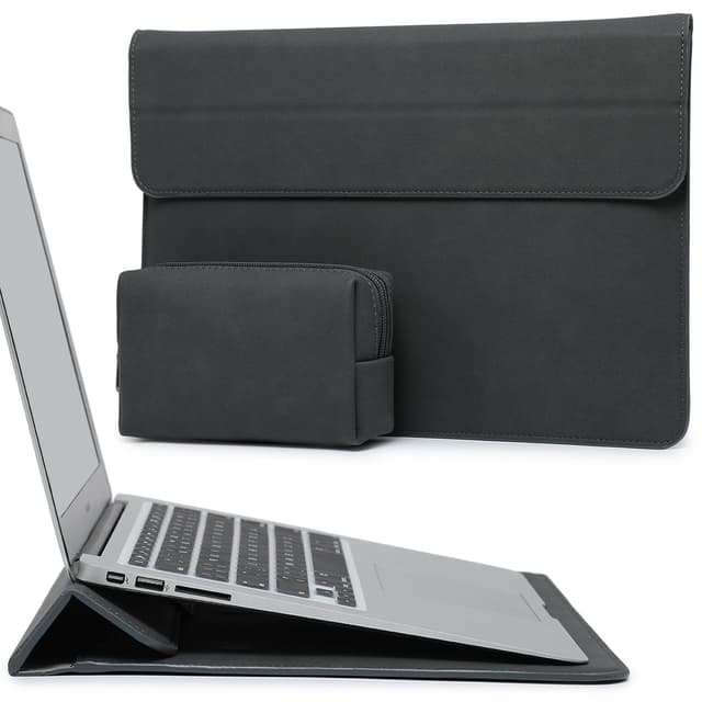 HYZUO 13,3-14 Zoll Laptop Hülle Laptophülle mit Standfunktion für MacBook Pro 14 M4/M3/M2/M1 Pro/Max 2025-2021, MacBook Pro/Air 13,3, 13,5-13,8 Surface Laptop, HP Spectre X360 13/14, Weltraum Grau 13,3-14 Zoll Weltraum Grau