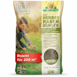 Neudorff Azet HerbstRasenDünger - Organischer Bio-Dünger für 200 m² stärkt die Frosthärte und sorgt für einen dichten, kräftigen Rasen im Frühjahr, 10 kg Angebot bei HelloDeals