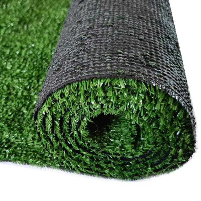 Kunstrasen 100x300 – Wetterfester Outdoor Teppich in Grün für Balkon, Terrasse & Garten | Robuster Teppichboden als Rasen-Alternative 100x300 cm