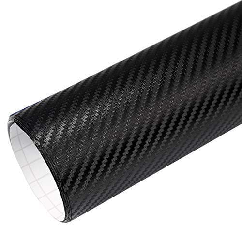 Rapid Teck® 5,26€/m Premium 3D Carbon Schwarz - 2m x 1,52m - Blasenfrei mit Luftkanälen - Auto Folierung - Car Wrapping Folie - Schwarze Folie Auto 2m x 1,52m 3d Carbon Schwarz