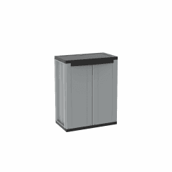 Terry, Jline 68 , Schrank mit zwei Türen, 1 bewegbarer Einlegeboden, für den Innen- und Außenbereich - 68x37,5x85 cm 2 Regale 68x37,5x85 cm Angebot bei HelloDeals