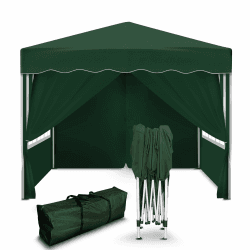 Kronenburg Faltpavillon wasserdicht Dachmaß 3 x 3 m UV Schutz 50+ Pavillon in Grün mit 4 Seitenteilen 3x3m Grün inkl. 4 Seitenteile 3 x 3 m mit 4 Seitenteilen Angebot bei HelloDeals