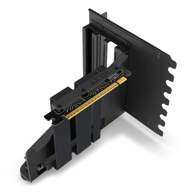 NZXT Vertical GPU Mounting Kit - AB-RH175-B1-175 mm PCIe 4.0x16 Riser-Kabel – GPU-Halterung – Robuste Stahlhalterung – Nur kompatibel mit Gehäusen der H5-, H7- und H9-Serie - Schwarz Vertical GPU Mounting Kit Schwarz