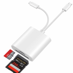 SD-Kartenleser für iPhone/iPad, USB C auf SD Micro SD Kartenleser Adapter, iPhone SD-Kartenleser, SD Kartenleser Fotografie Speicherkartenadapter, SD Karten adapter füriPhone/iPad/Android Handy/Kamera Angebot bei HelloDeals