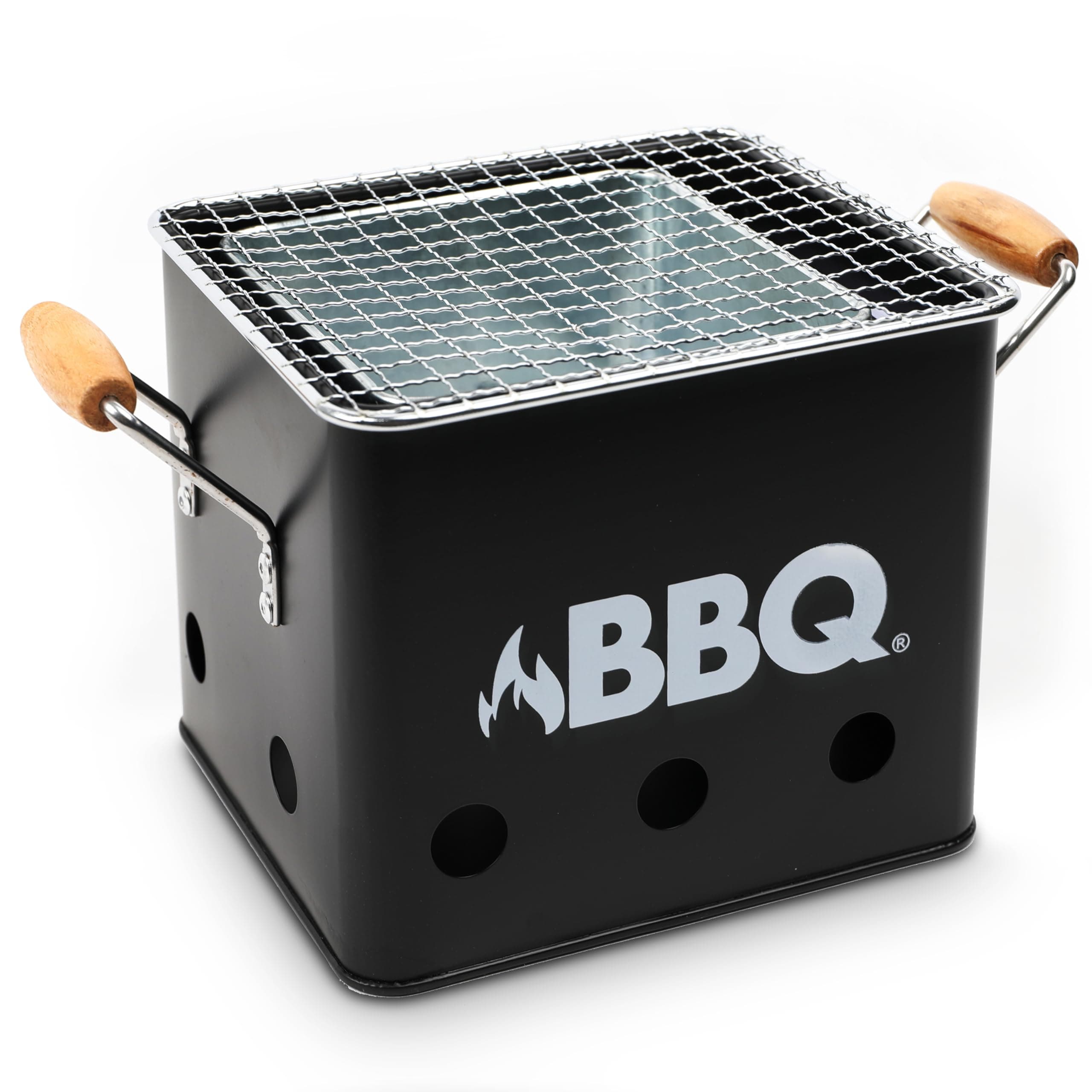 Rechteckiger Holzkohlegrill, Kompakter Tischgrill für Campingabenteuer, Balkonpartys und Outdoor-Grillspaß, Hochwertiger Kohlegrill für unvergessliche BBQ-Erlebnisse