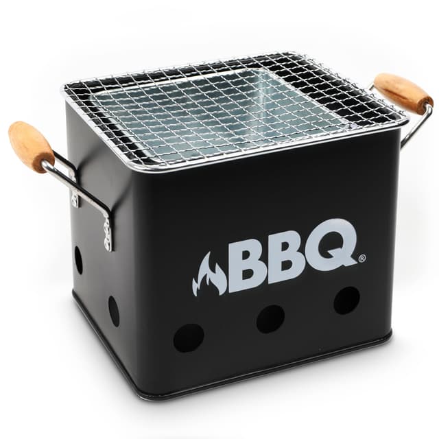 Rechteckiger Holzkohlegrill, Kompakter Tischgrill für Campingabenteuer, Balkonpartys und Outdoor-Grillspaß, Hochwertiger Kohlegrill für unvergessliche BBQ-Erlebnisse
