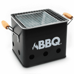 Rechteckiger Holzkohlegrill, Kompakter Tischgrill für Campingabenteuer, Balkonpartys und Outdoor-Grillspaß, Hochwertiger Kohlegrill für unvergessliche BBQ-Erlebnisse Angebot bei HelloDeals