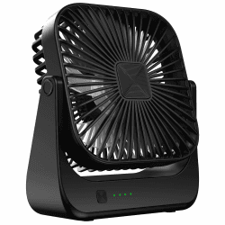 Tischventilator Mini USB Ventilator Tragbarer Klein Wiederaufladbarer 4 Geschwindigkeiten 360° drehbarer Akku Aufladbar Leise ventilatoren Für Reisen Büro Zuhause Draußen Geschenke für Frauen Männer Schwarz Angebot bei HelloDeals