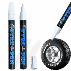 MOLZINY 2 Stück Reifen Stift Reifenstift Weiß Wasserfest Auto Reifenmarkierungsstift Reifenmarker Lackstift Auto Reifenmarker Reifen Lackstifte Hohe KapazitäT Reifenstift Für Auto Motorrad Reifen Angebot bei HelloDeals