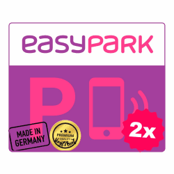 EASYPARK Easy Park Hinterglasaufkleber – Kompakter Parkvignette Sticker Auto Aufkleber (5x 4 cm) für Windschutzscheibe | App-Parken, Auto Vignette Innenaufkleber |Made in GERMANY (2) Angebot bei HelloDeals
