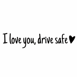 Euyehn Aufkleber für die Rückansicht, „I Love You“-Aufkleber für die Rückansicht,Aufkleber „I Love You Drive Safe“ | Windschutzscheiben-Buchstaben-Aufkleber, Miniatur-Auto-Aufkleber, Auto-, Schwarz Angebot bei HelloDeals