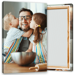 Ihr Foto auf Leinwand 20x30 cm SOFORT ONLINE Upload Ihr eigenes Bild auf Leinwand mit Holzrahmen - Wandbild mit Wunschmotiv - Persönliches Kunstdruck 1-tellig 20x30 cm - Hochformat Hochformat Angebot bei HelloDeals