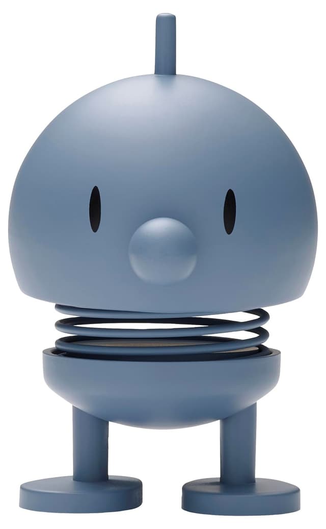 Hoptimist Soft Bumble Wackelfigur & Glücksbringer, Skandinavische Deko Figuren für Wohnzimmer, Schreibtisch, Büro, Bürodeko & Lustige Kleine Geschenke, 4,5 x 5,8 x 7,6 cm, Small, Sky S Sky