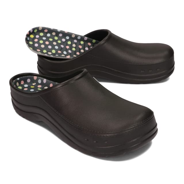 BeComfy Damen Herren Eva Clogs Bequeme Ultraleichte Gartenschuhe 35-46 EU 40 EU Schwarz