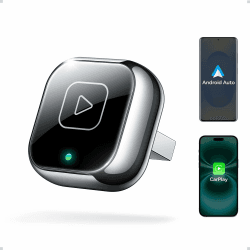 Mavlou Wireless Carplay & Android Auto Adapter, Metalldesign Mini & Stabiler 2-in-1-Dongle, Convert Wired CarPlay/Android Auto zu Wireless, für iOS 10+/Android 11+ & Autos ab 2016 (Schwarz) Angebot bei HelloDeals