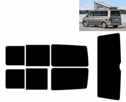 Passgenaue Tönungsfolie für T6 California 4-Türen 2015-... Heck/Seitenscheiben (05% Tiefschwarz) Angebot bei HelloDeals