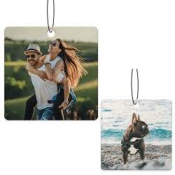 Duft Auto Personalisiert mit Text und Foto Auto Parfüm Lustig Selbst Gestalten Auto Deko Personalisierter Lufterfrischer für Auto, Zuhause, Geschenk,Familie (Quadrat) Angebot bei HelloDeals