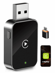 Wireless CarPlay Adapter – PARPAT Kabellose Umwandlung via USB/Type-C, Kompatibel mit iPhone, Stabile Verbindung, Keine Verzögerung, Für Fahrzeuge mit kabelgebundenem CarPlay K9 Angebot bei HelloDeals