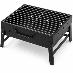 Tragbarer Holzkohlegrill im Kofferformat – Kompakter Grill mit Griff und entnehmbarem Ascheauffangbehälter – Ideal für Garten, Balkon, Camping, Picknick & unterwegs – Perfekt für mobile BBQs Grill Kompakt Angebot bei HelloDeals