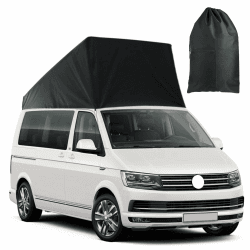 Pop-Top Dachschutz Ersatz für VW T5 T6, Wetterschutz Camper Dachzelt für Aufstelldach Schlafdach Outdoor Camping, Nicht Geeignet für Nachgerüsteten Dächer Schwarz Maßgeschneidert für VW T5 T6 Angebot bei HelloDeals