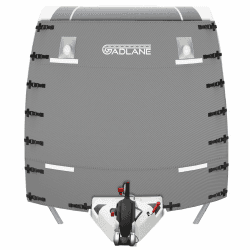GADLANE Wohnwagen Abdeckung - Vollständige Wohnwagen Frontabdeckung mit hoher Sichtbarkeit LED-Leuchten und reflektierenden Streifen, wasserdichte Wohnwagen Schutzhülle (Grau) Angebot bei HelloDeals
