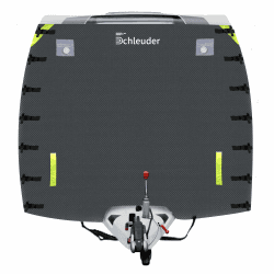 Wohnwagen Abdeckung,220 x 175 cm,Vollständige Wohnwagen Frontabdeckung mit hoher Sichtbarkeit LED,Leuchten und reflektierenden Streifen,Abdeckung für Wohnwagen, Schutz vor Sonne (Grau) Angebot bei HelloDeals