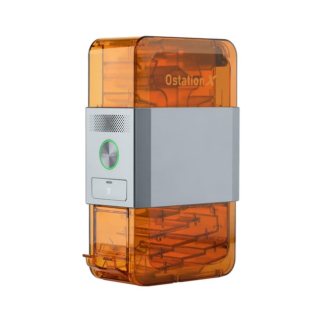 OLIGHT Ostation X automatisches 3 in 1 Ladegerät, Akku Ladegerät für AA-NiMH-Batterien, AA Ladegerät mit Erkennung Speicherung, Kapazität 32 Stück Schnell Type-C Wiederaufladbar (Orange) AA Orange