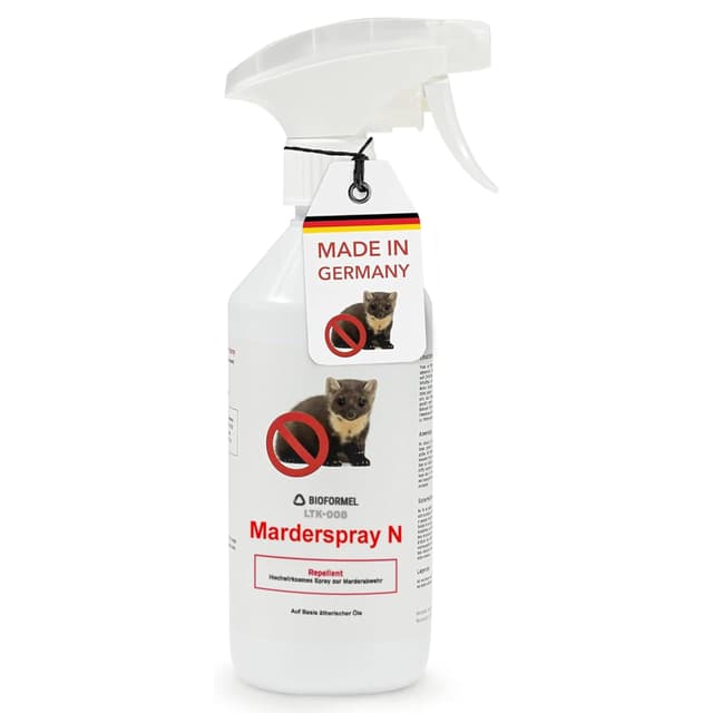 BIODELTA LTK-008 Anti Marder Spray 500 ml - Marderschreck - Marderabwehr mit Langzeitwirkung - Marderschutz - Vertreibt Marder ohne zu schaden - Blumenduft- fleckenfrei 500 ml (1er Pack)