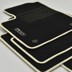 Velours Edition Fußmatten geeignet für FIAT 500 und 500 C Cabrio ab Bj. 2013 Crema Angebot bei HelloDeals