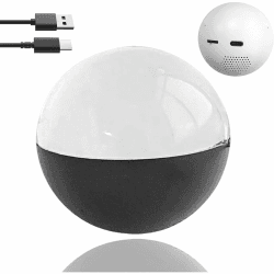 70mm Kristallkugel Videoplayer, Kristallkugel Digitalanzeige, Individuelle Leuchtkugel, Personalisierte digitale Erinnerungsanzeige - Hochladbare Videos und Fotos, Individuelles Geschenk(Black) Schwarz Angebot bei HelloDeals