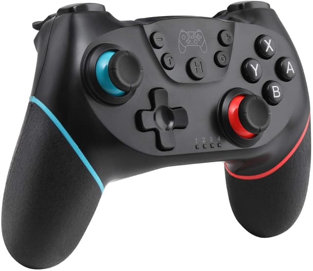 Olimoxi Switch Controller für Switch 2/Switch OLED/Switch Lite, Switch Pro Controller mit Hall-Effekt, Wireless Switch Controller mit Wake Up, 6-Achsen Gyro, Double Shock, Turbo - 2025 Verbessert