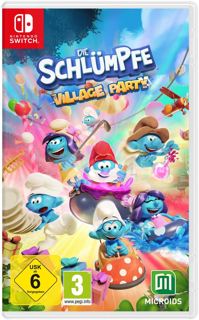 Die Schlümpfe - Village Party, 1.Switch,1 Nintendo Switch-Spiel Switch Village Party
