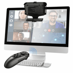 7,7 Zoll Tragbarer Teleprompter für Telefon und Kamera - 3-in-1 Handheld/Desktop/Monitor Setup, HD 70/30 Beam Splitter Glas, Fernbedienung inklusive, kompatibel mit iOS & Android Angebot bei HelloDeals