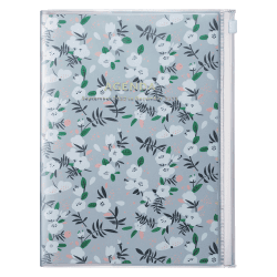 MARK'S 2022/2023 Taschenkalender A5 vertikal, Flower Pattern, Gray: Von September 2022 bis Dezember 2023 Angebot bei HelloDeals