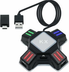 Mcbazel Switch KX Gaming Tastatur und Maus Konverter Adapter für Switch,PS4, Xbox One, Xbox Series X/S, Kabelgebundener Tastatur und Maus Unterstützung für FPS-Spiele,Nicht für Switch 2 Angebot bei HelloDeals