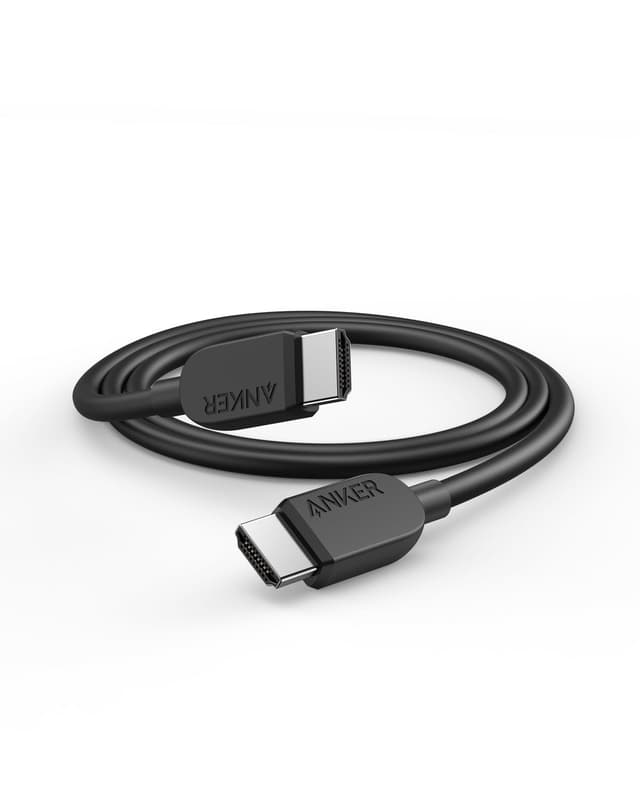 Anker 8K@60Hz HDMI Kabel, 90cm lang, Ultra HD 4K@120Hz auf HDMI Kabel, 48 Gbit/s zertifiziertes schnelles robustes Kabel mit HDMI 2.1 und HDR, Kompatibel mit PlayStation 5, Xbox, Samsung TV, und mehr 0,9m