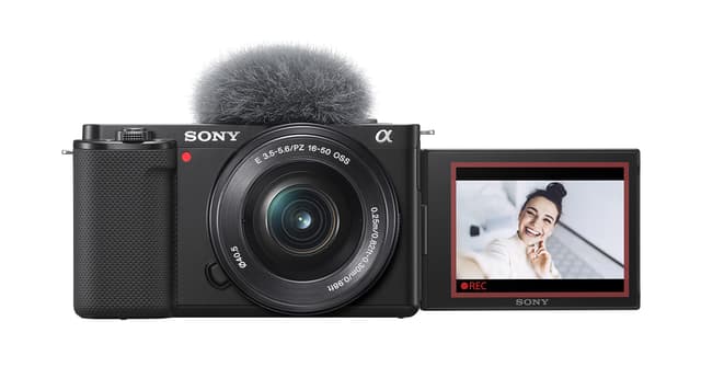 Sony Alpha ZV-E10 APS-C spiegellose Vlog-Kamera mit 16-50mm Objektiv (Display für Vlogging, 4K-Video, Echtzeit-Augen-Autofokus) ZV-E10 + 16-50mm Einzeln