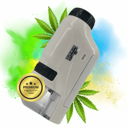 TronicXL Grow Taschenmikroskop 60x - 120x Lupe Mikroskop für Trichome Ernte Zubehör für Growbox Grower Erntehelfer Prüfung Messgerät Schädlinge Pilze Angebot bei HelloDeals