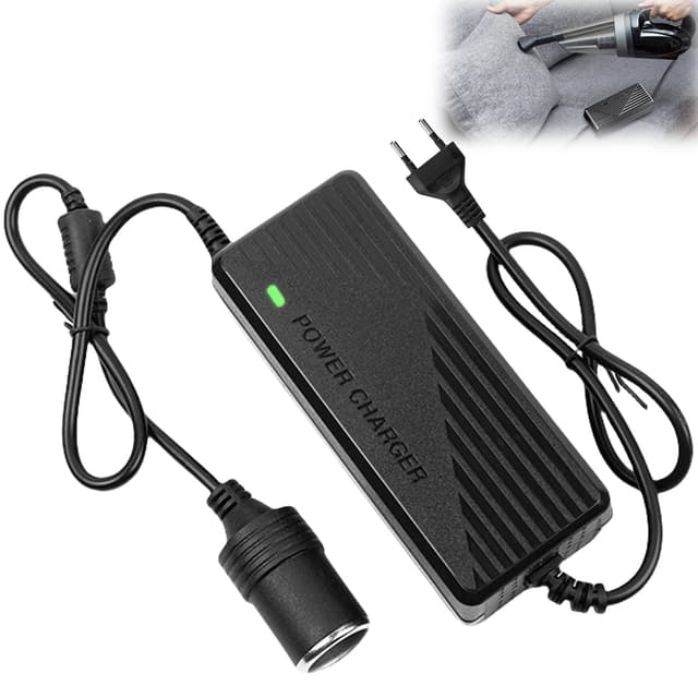 KFZ Netzadapter, Spannungswandler 220v auf 12V, 15A 180W Netzteil Zigarettenanzünder Wechselrichter Netzteil Adapter Stromwandler mit Zigarettenanzünder für Autokühlschränke Reifenfüller Kühlschränke