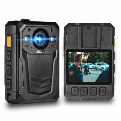 Polizeikamera, 1512P HD Body Worn Camera mit EIS-Technologie, eingebauter 3600mAH Akku, 13 Stunden Videoaufnahme, wasserdichte Körperkamera für Strafverfolgungsbehörden (128G) Angebot bei HelloDeals