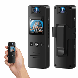 NinjaCam Body cam Körperkamera, 1080P HD & 120° Weitwinkel Mini Kamera, Sport Kamera, Mini Actioncam, Nachtsicht & Bewegungserkennung, Fahrradkamera, Nachtsichtkamera mit 180° Drehbarem Objektiv Angebot bei HelloDeals