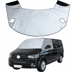VexNook Windschutzscheibenabdeckung für VW T5 03-15 – Frontscheibenabdeckung Premium 2-lagige Baumwolle mit Magnetunterlage für Ganzjährigen Schutz, UV-Reflexion und gegen Sonne, Schnee und EIS Angebot bei HelloDeals