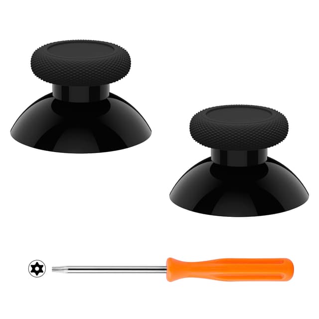 eXtremeRate Thumbsticks für Xbox Series X/S Controller,für Xbox One Standard/X/S/Elite 1,Analog Stick Joystick Joy-Sticks Analogsticks Aufsätze Zubehör-Schwarz