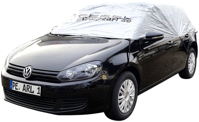 PEARL Autoplane: Premium Auto-Halbgarage für Mittelklasse Kombi, 380 x 138 x 40 cm (Abdeckplane Auto, Autoschutz, Winterschutz Hauben)