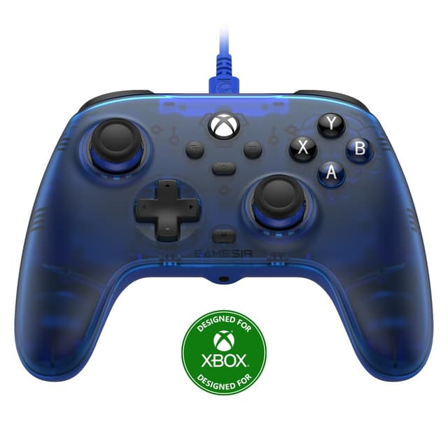 GameSir T7 Wired Controller für Xbox Series X|S, Xbox One & Windows 10/11, Plug and Play Gaming Gamepad mit Hall-Effekt Joysticks/Hall Trigger, 3.5mm Audio Jack - Blau