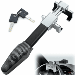 Riegel Lenkradkralle mit Alarm, 120dB, Lenkradschloss, Lenkradsperre, Lenkradkralle für Auto, Einziehbare, Universelle Passform, Silber lenkradkralle Angebot bei HelloDeals