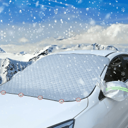 Frontscheibenabdeckung, Autoabdeckung Winter, Ultra-Dick Windschutzscheibenabdeckung, Magnete & 2 Spiegelabdeckungen, Windschutzscheibe Abdeckung für Auto Gegen Schnee EIS Frost Staub UV Angebot bei HelloDeals