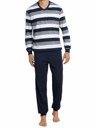 Schiesser Herren Schlafanzug lang mit Bündchen - Nightwear Set Angebot bei HelloDeals