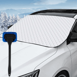 Auto Windschutzscheiben Abdeckung, Frontscheibenabdeckung, Auto Frontscheibenabdeckung Winter, 235 * 150CM Auto Windschutzscheibe Abdeckung, Hitzeschutz Ultra-Dick gegen Sonne Staub Frost Angebot bei HelloDeals